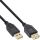 InLine USB 2.0 Verlängerungskabel Typ A, schwarz, vergoldete Kontakte, 1m