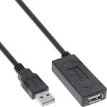 InLine USB 2.0 Aktiv-Verlängerung, USB-A Stecker/Buchse, 5m