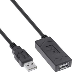 InLine USB 2.0 Aktiv-Verlängerung, USB-A Stecker/Buchse, 12,5m