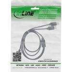InLine USB 2in1 Y-Ladekabel, 1x USB-A Stecker an 2x USB-C Stecker, 0,5m