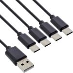 InLine USB 4in1 Y-Ladekabel, 1x USB-A Stecker an 4x USB-C Stecker, 1m
