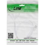 InLine USB 4in1 Y-Ladekabel, 1x USB-A Stecker an 4x USB-C Stecker, weiß, 1m