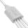 InLine USB 4in1 Y-Ladekabel, 1x USB-A Stecker an 4x USB-C Stecker, weiß, 1m