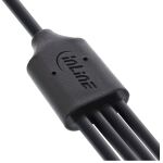 InLine USB 4in1 Y-Ladekabel, 1x USB-A Stecker an 4x USB-C Stecker, 2m