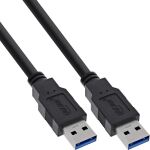 InLine USB 3.2 Gen.1 Kabel, A an A, schwarz, 1m