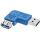 InLine USB 3.2 Gen.1 Adapter, Stecker A auf Buchse A, links gewinkelt 90°