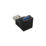 InLine USB 3.2 Gen.1 Adapter, Stecker A auf Buchse A, gewinkelt 90°