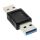 InLine USB 3.2 Gen.1 Adapter, Stecker A auf Stecker A