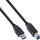 InLine USB 3.2 Gen.1 Kabel, A an B, schwarz, 0,3m