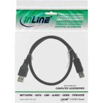 InLine USB 3.2 Gen.1 Kabel, A an B, schwarz, 1m