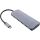 InLine USB 3.2 Gen.2 Hub, 4x USB-C + 3x USB-A, PD 100W, Aluminium, grau