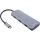 InLine USB 3.2 Gen.2 Hub, 4x USB-C + 3x USB-A, PD 100W, Aluminium, grau