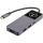 InLine USB 3.2 Gen.2 Hub, 3x USB-C, 2x USB-A, HDMI 4K, PD 100 W, Display, grau