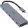 InLine USB-C Hub, 4x USB-C + Power Delivery 100 W, USB 3.2 Gen.2, grau