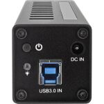 InLine USB 3.2 Hub, 10 Port, Aluminiumgehäuse, schwarz, mit 4 A Netzteil