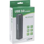 InLine USB 3.2 Hub, 10 Port, Aluminiumgehäuse, schwarz, mit 4 A Netzteil