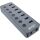 InLine USB 3.2 Gen.1, 7-Port, mit Schalter, Aluminium, grau, mit Netzteil