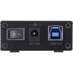InLine USB 3.0 Hub, 7 Port, Aluminiumgehäuse mit 2,5A Netzteil, schwarz