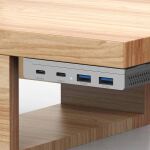 InLine 4-Port Magnetic USB Hub, 2x USB-C, 2x USB-A, 10Gb/s, Aluminiumgehäuse