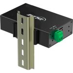 InLine USB 3.2 Gen.1 Industrie-Hub, 4 Port, Aluminiumgehäuse, mit Netzteil
