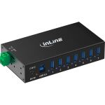 InLine USB 3.2 Gen.1 Industrie-Hub, 7 Port, Aluminiumgehäuse, mit Netzteil