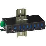 InLine USB 3.2 Gen.1 Industrie-Hub, 7 Port, Aluminiumgehäuse, mit Netzteil