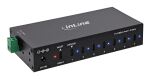 InLine USB 3.2 Gen.1 Industrie-Hub, USB-C, 7-Port, mit Netzteil