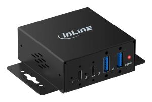 InLine USB 3.2 Industrie-Hub, 4-Port, 2x USB-A, 2x USB-C