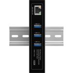 InLine USB 3.2 Industrie-Hub, 4-Port USB PoE, 3x USB-A, 1x USB-C