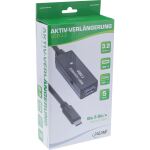 InLine USB 3.2 Gen.1 Aktiv-Verlängerung, USB-C Stecker an USB-A Buchse, 5m
