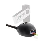 InLine USB 3.2 Gen.1 Verlängerung, A Stecker auf 2x A Buchse, Standfuß, 3m