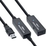 InLine USB 3.2 Gen.1 Aktiv-Verlängerung, USB-A Stecker an USB-C Buchse, 10m