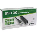 InLine USB 3.2 Gen.1 Aktiv-Verlängerung, Stecker A an Buchse A, schwarz, 20m
