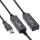 InLine USB 3.2 Gen.1 Aktiv-Verlängerung, Stecker A an Buchse A, schwarz, 20m
