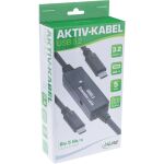 InLine USB 3.2 Gen.1 Aktiv-Kabel, USB-C Stecker an USB-C Stecker, schwarz, 5m
