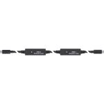 InLine USB 3.2 Gen.1 Aktiv-Kabel, USB-C Stecker an USB-C Stecker, schwarz, 15m