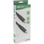 InLine USB 3.2 Gen.1x2 Kabel, USB-C Stecker/Stecker, schwarz, 5 m
