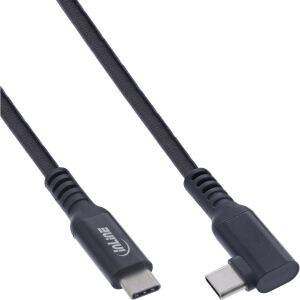 InLine USB 3.2 Gen.1 Kabel, USB-C St/St gewinkelt für VR, schwarz, 5m