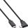 InLine USB-C Kabel gewinkelt, USB 3.2 Gen.2x2, 20Gb/s, 100W, schwarz, 0,5m