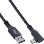 InLine USB 3.2 Gen.1 Kabel, USB-C St gewinkelt - USB-A St für VR, schwarz, 5m