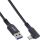 InLine USB 3.2 Gen.1 Kabel, USB-C St gewinkelt - USB-A St für VR, schwarz, 5m