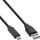 InLine USB 2.0 Kabel, USB-C Stecker an A Stecker, schwarz, 5m
