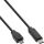 InLine USB 2.0 Kabel, USB-C Stecker an Micro-B, schwarz, 0,5m