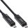 InLine USB 3.2 Gen.2 AOC Kabel, USB-C Stecker/Stecker, 8K60Hz, 60W, schwarz, 5m