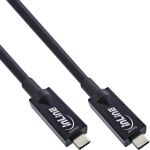 InLine USB 3.2 Gen.2 AOC Kabel, USB-C Stecker/Stecker, schwarz, 15m