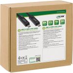 InLine USB 3.2 Gen.2 AOC Kabel, USB-C Stecker/Stecker 8K60Hz 60W, schwarz, 15m