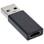 InLine USB 3.2 Gen.2 Adapter, USB-A Stecker auf USB-C Buchse
