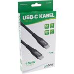 InLine USB 2.0 Kabel, USB-C Stecker/Stecker Schnellladekabel 100W, 2m