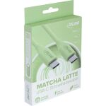 InLine USB 2.0 Kabel, USB-C Schnellladekabel 100W, Matcha Latte/grün 1m