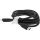 InLine USB 2.0 Kabel, USB-C Schnellladekabel 100W, Black Cookie, schwarz 2m